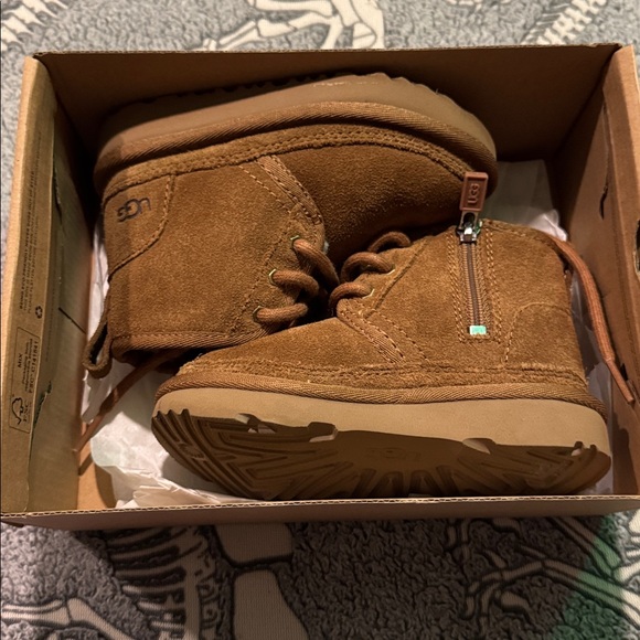 UGG Tan Suede Ankle Boots - Picture 1 of 5